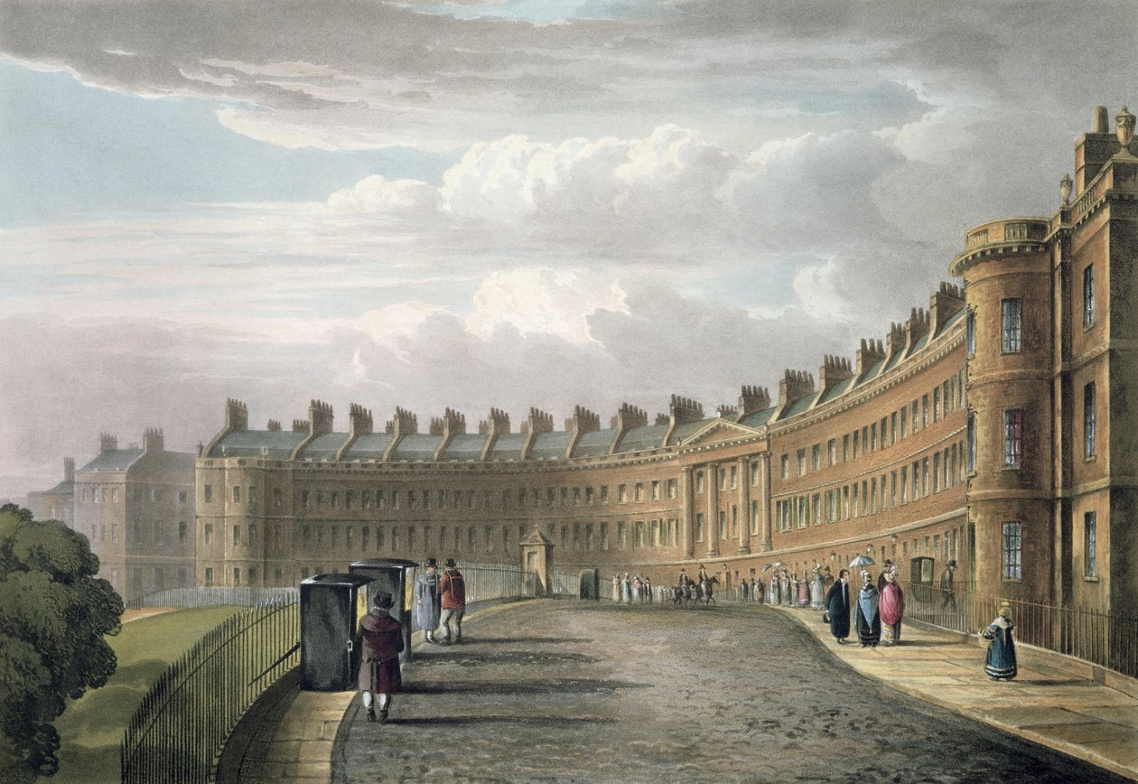 Lansdown Crescent, Bath, 1820 von David Cox