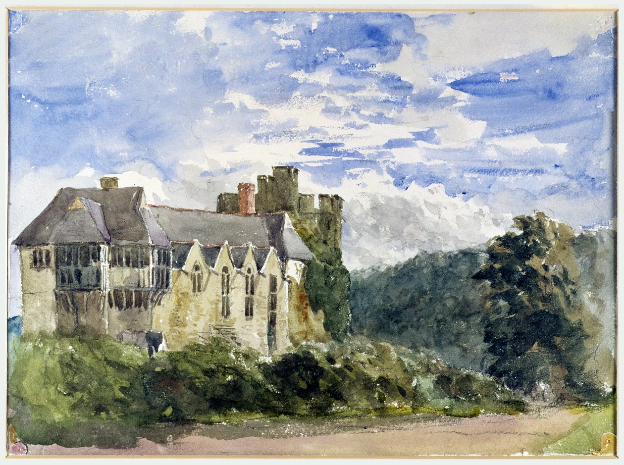 Stokesay Castle und Abtei von David Cox