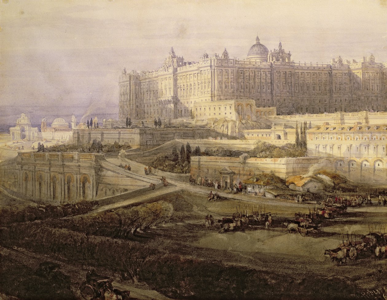 Der Königspalast, Madrid von David Roberts