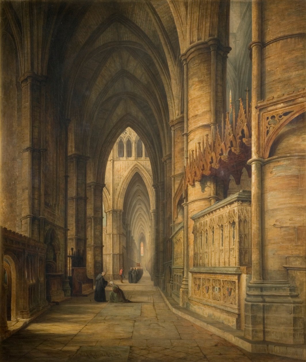 Das Grab von Edward III., Westminster Abbey von David Roberts