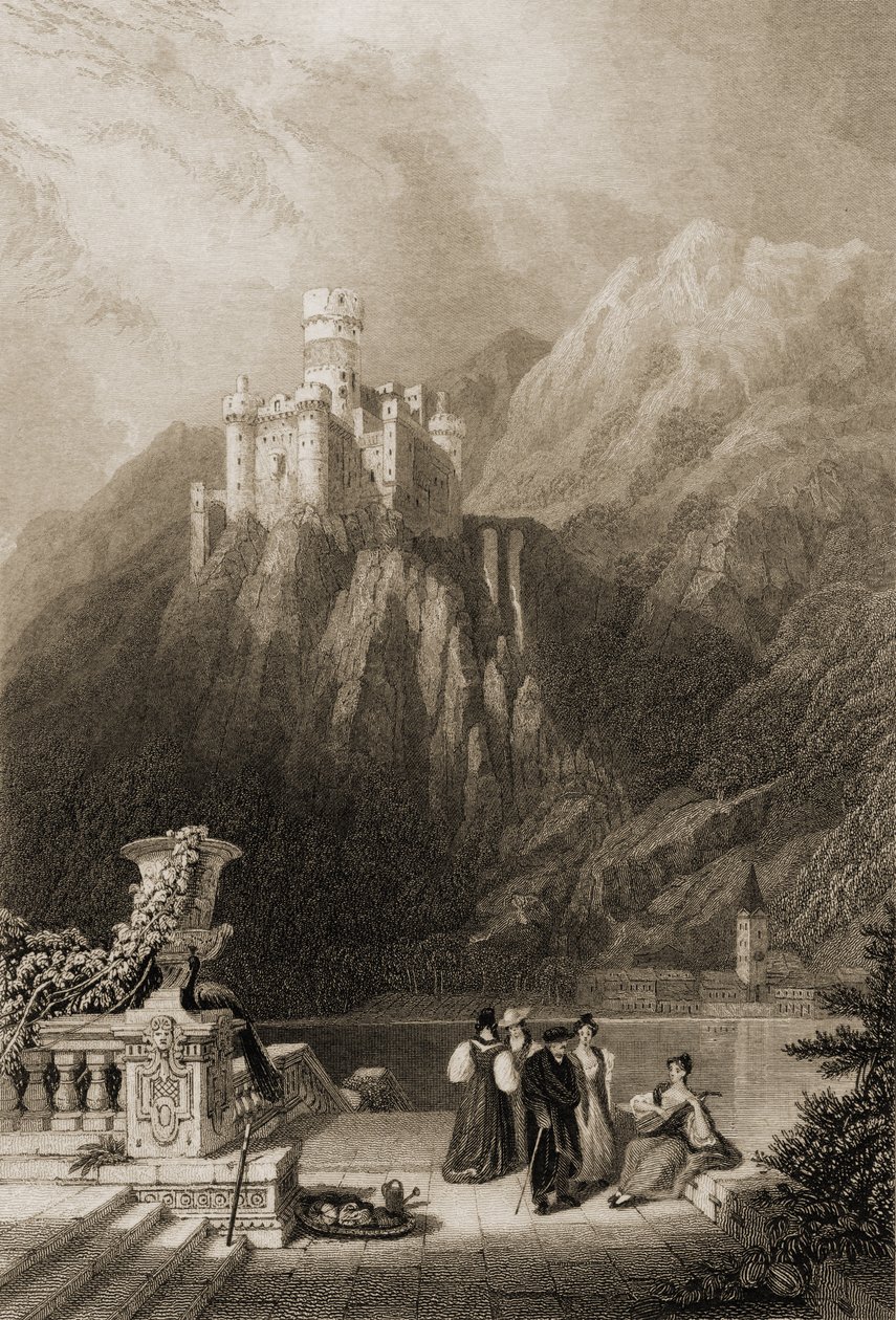 Thurnburg Castle, graviert von J.T. Willmore, Illustration aus 