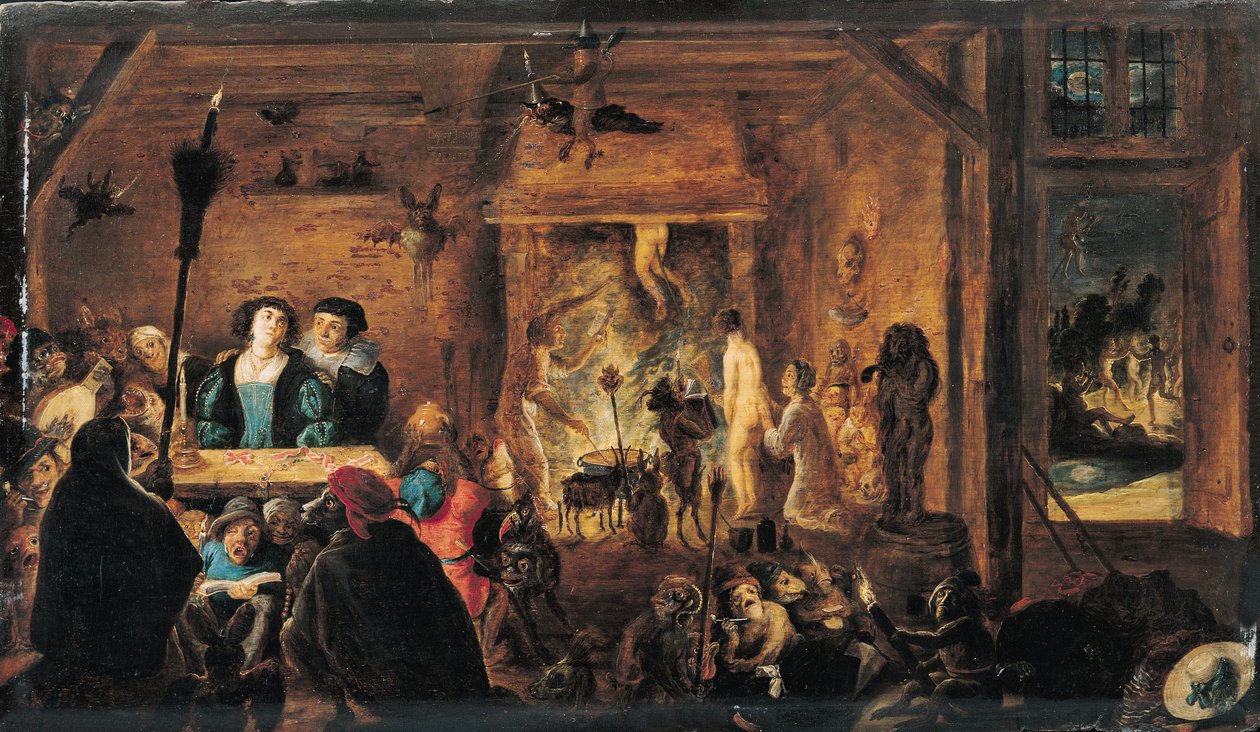 Eine Szene der Zauberei, 1633 von David Teniers the Younger