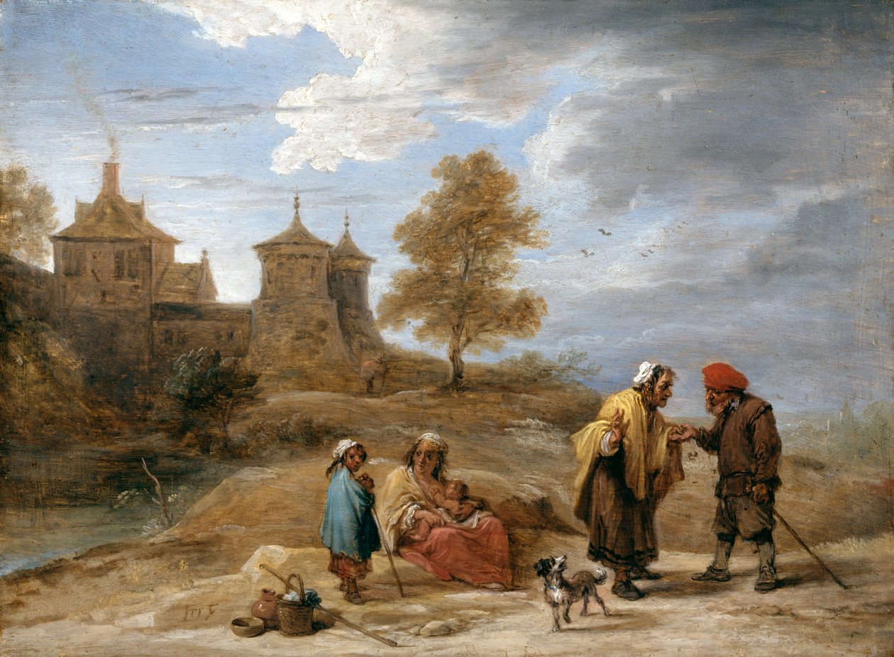 Zigeuner in einer Landschaft von David Teniers the Younger