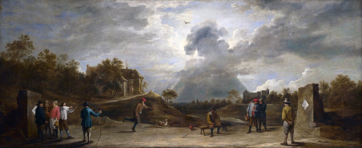Bauern beim Bogenschießen von David Teniers the Younger