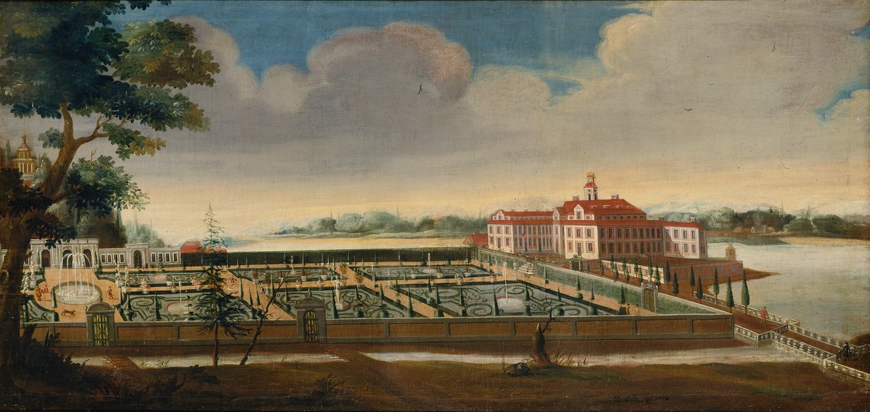 Ansicht des Ulriksdal-Palastes von Süden, 1732 von David von Coln