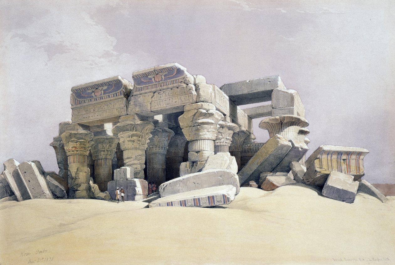 Kom Ombo, 21. November von David (after) Roberts