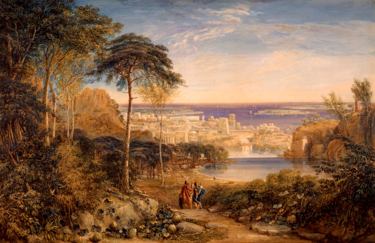 Karthago: Äneas und Achates von David Cox