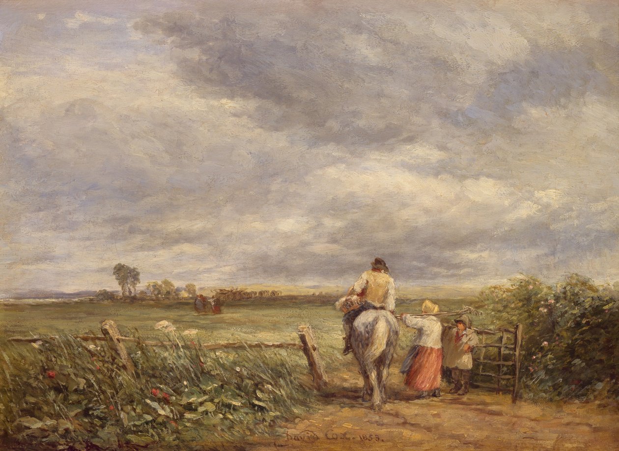 Zum Heufeld gehen von David Cox the elder