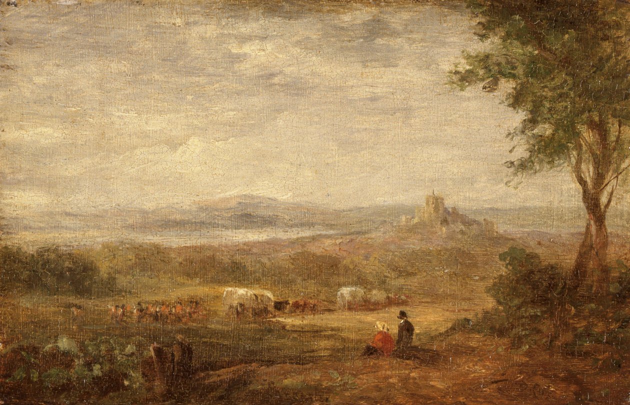 Ansicht in der Nähe von Lancaster von David Cox the elder