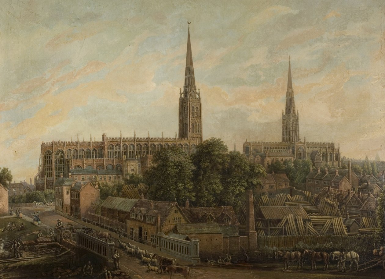 Priory Street, Coventry, 1861 von David Gee