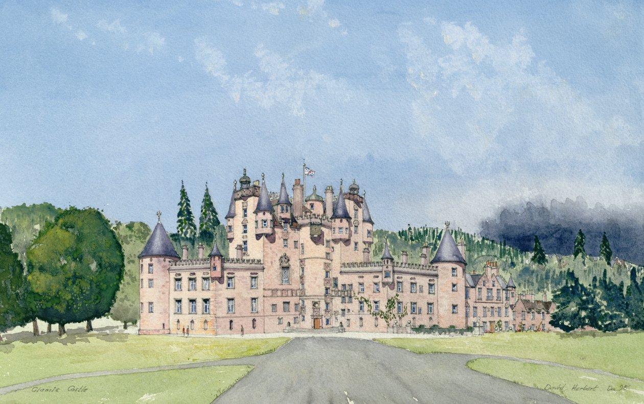 Schloss Glamis, Tayside von David Herbert