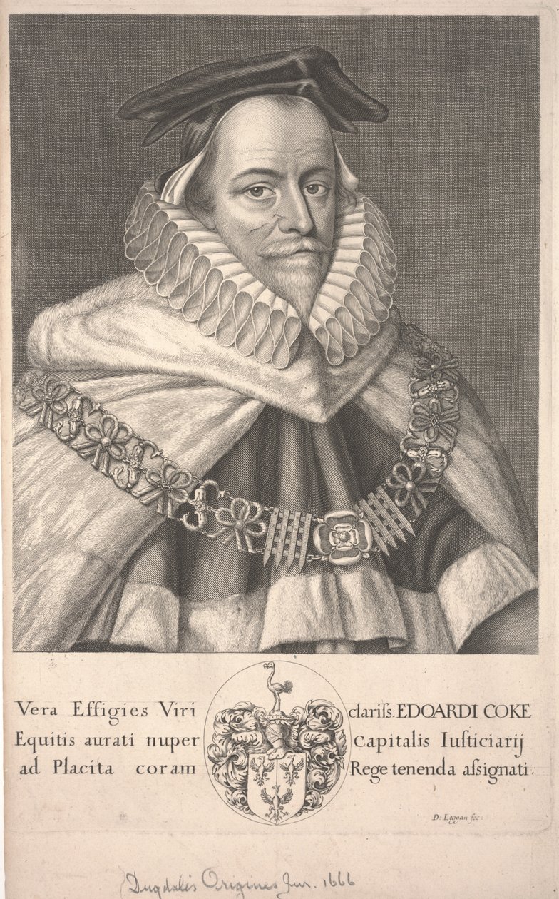 Edward Coke von David Loggan