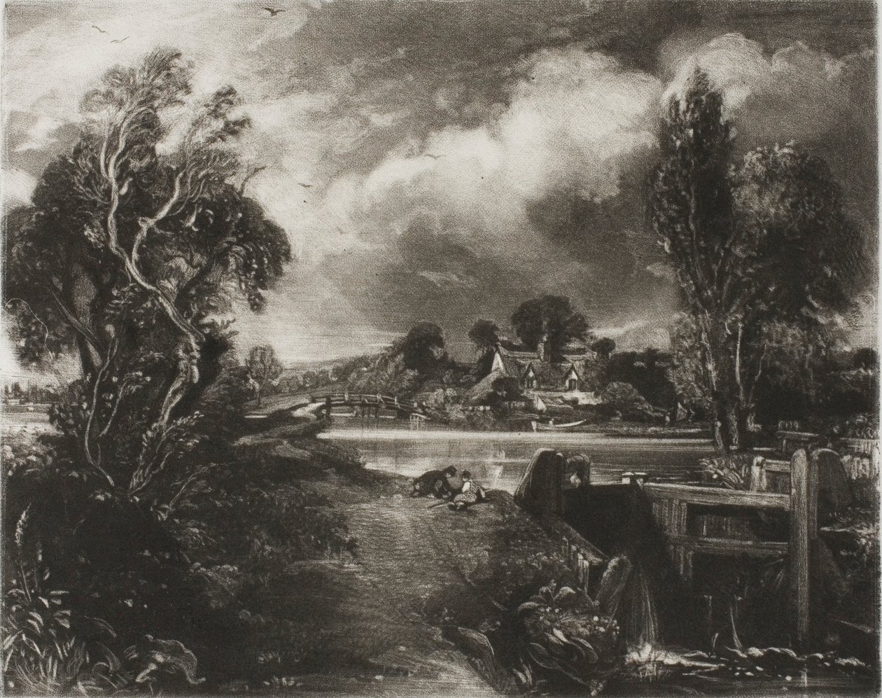Ein Schloss an der Stour, Suffolk von David Lucas