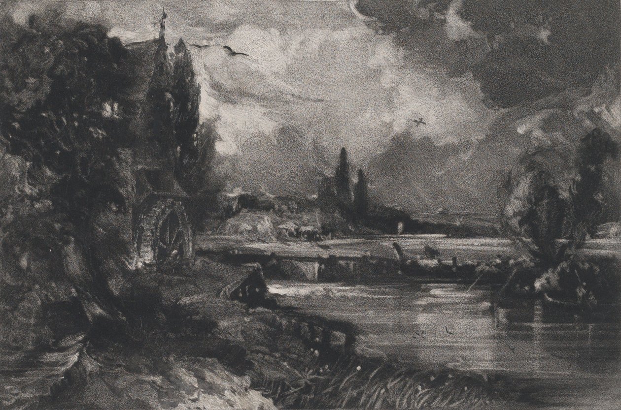 Eine Mühle, 1829 von David Lucas