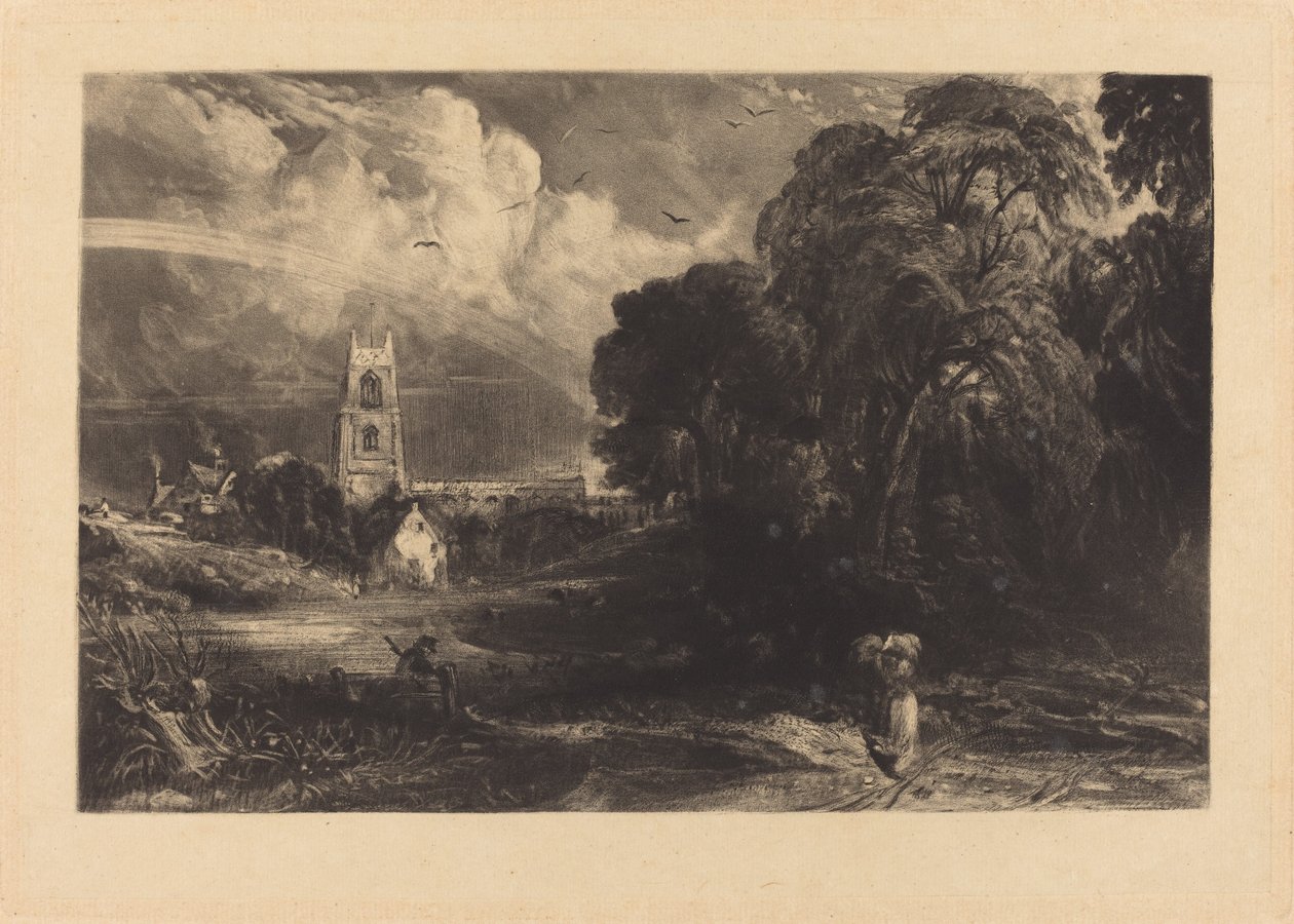 Stoke-by-Neyland von David Lucas after John Constable