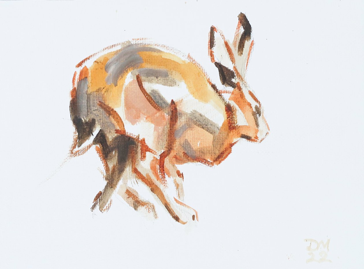 Hase (laufend), 2022 von David Mayer