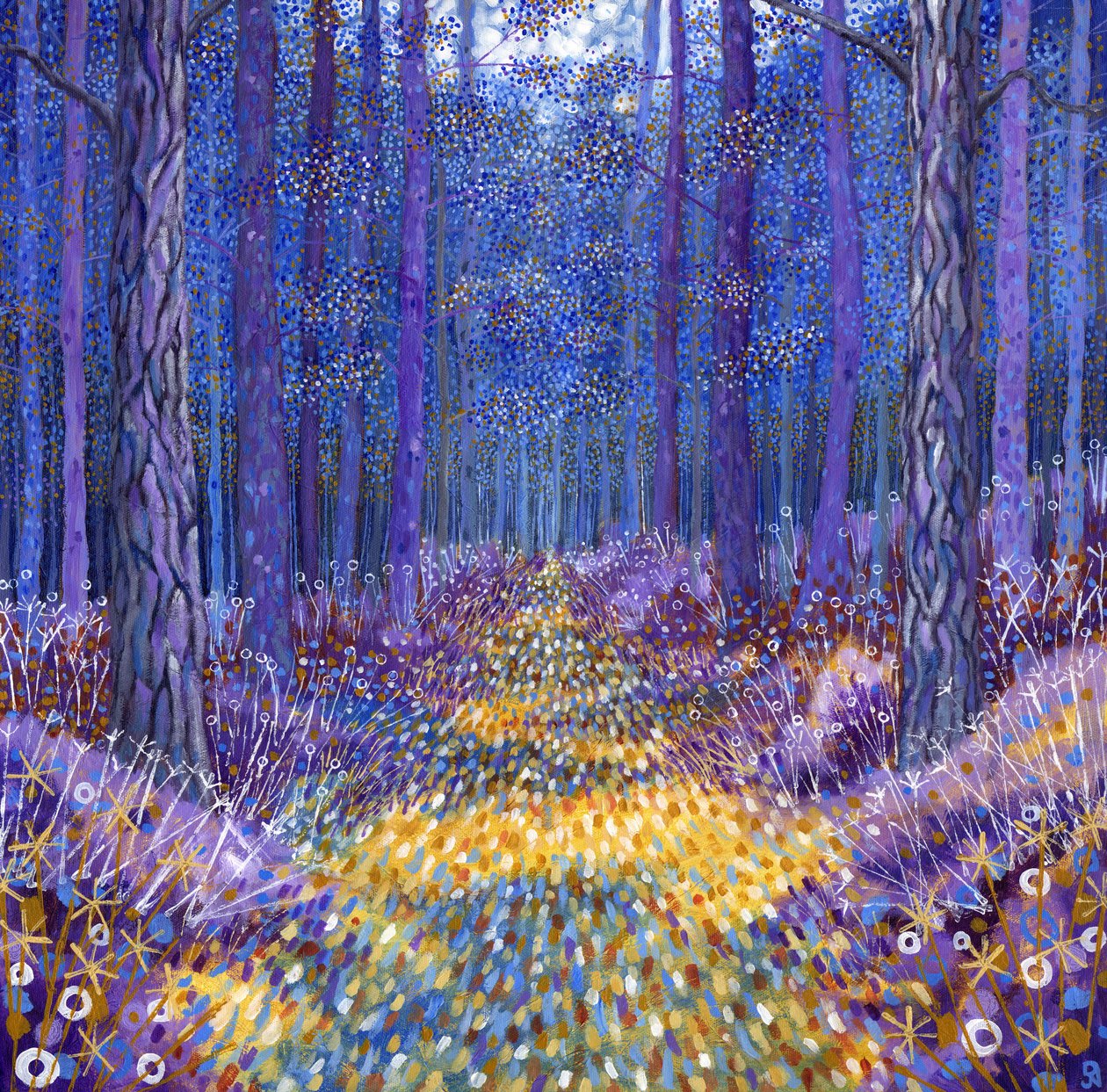 Blauer Wald 2, 2012 von David Newton