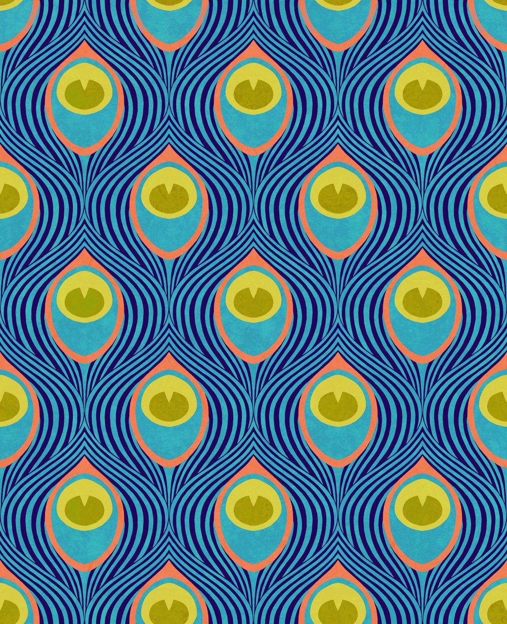 Pfau Cyan, 2019 von David Newton