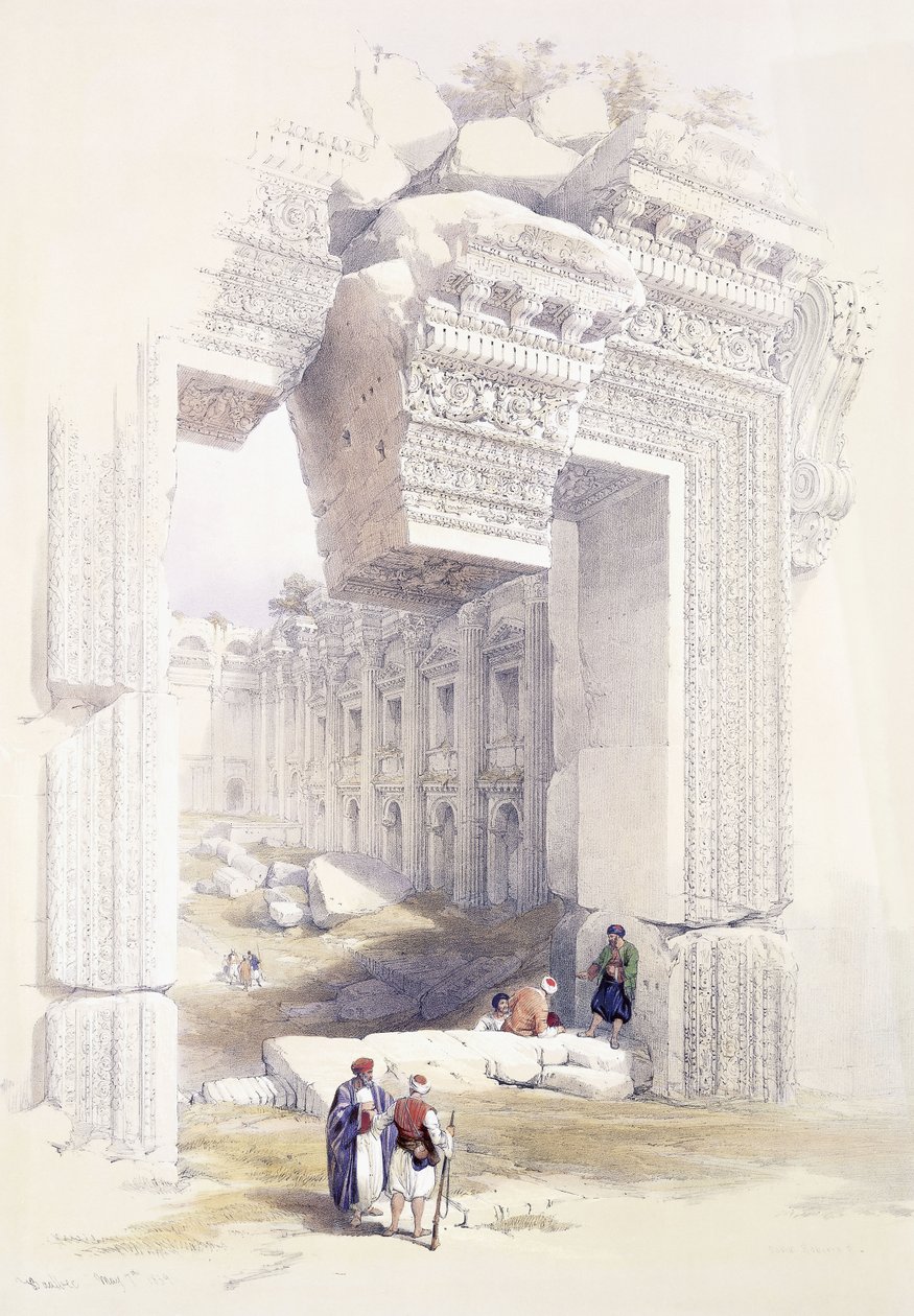 Baalbek, 7. Mai 1839, ca. 1842-1849 von David Roberts