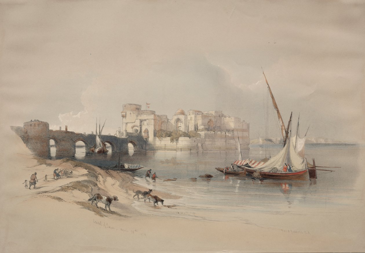 Zitadelle von Sidon von David Roberts