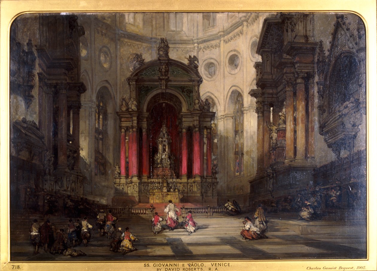 SS Giovanni e Paolo, Venedig von David Roberts