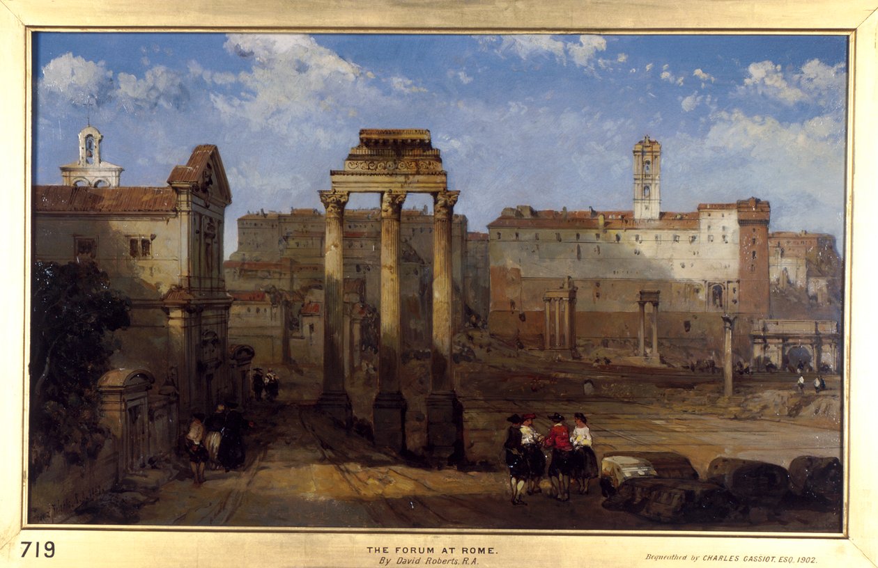 Das Forum, Rom von David Roberts