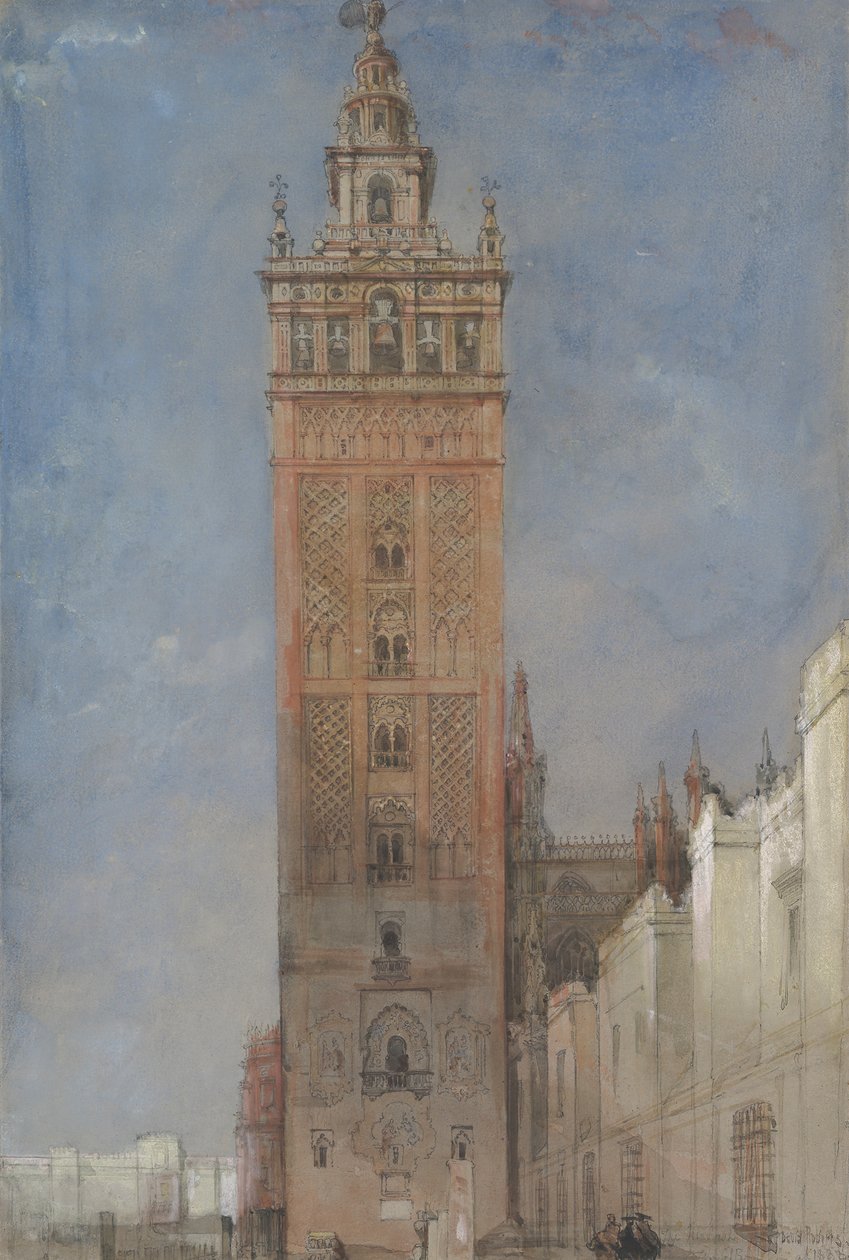 Die Giralda, Sevilla (1833) von David Roberts