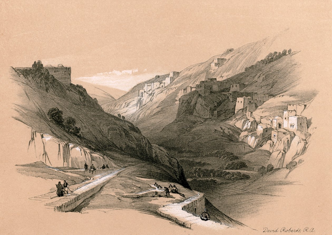 Der untere Teich von Siloah, 1855 von David Roberts