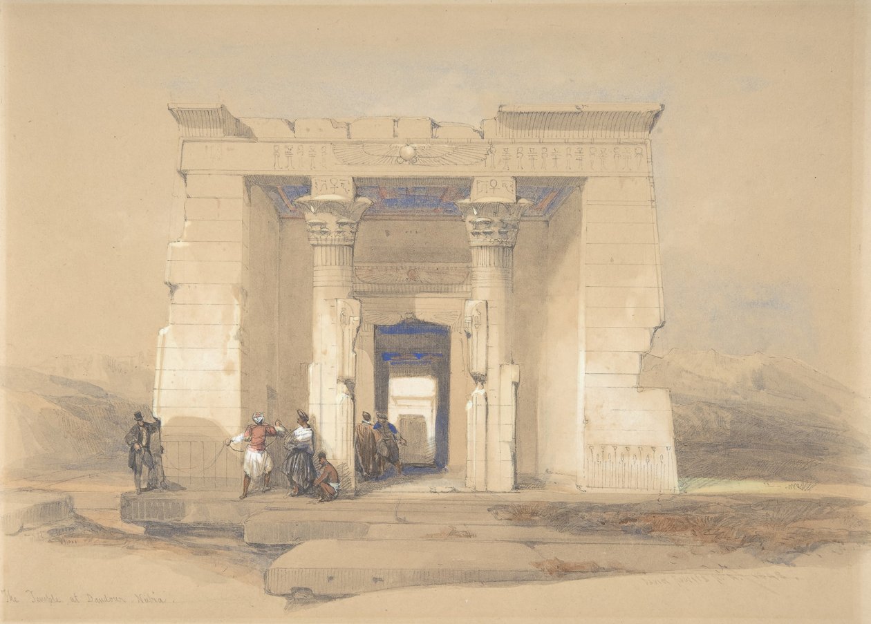 Der Tempel von Dendur, Nubien, 1848 von David Roberts