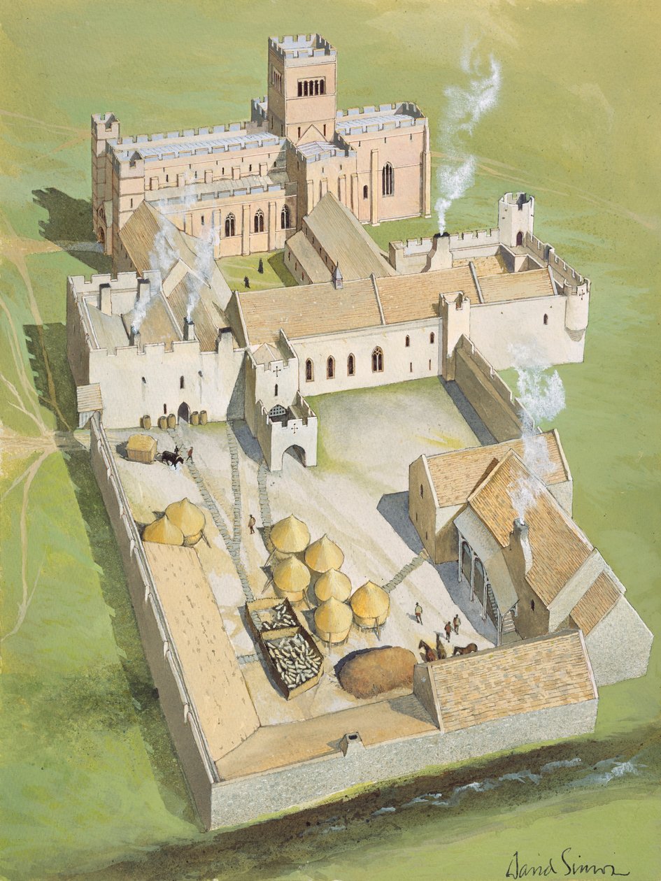 Lindisfarne Priory, Holy Island, Northumberland von David Simon
