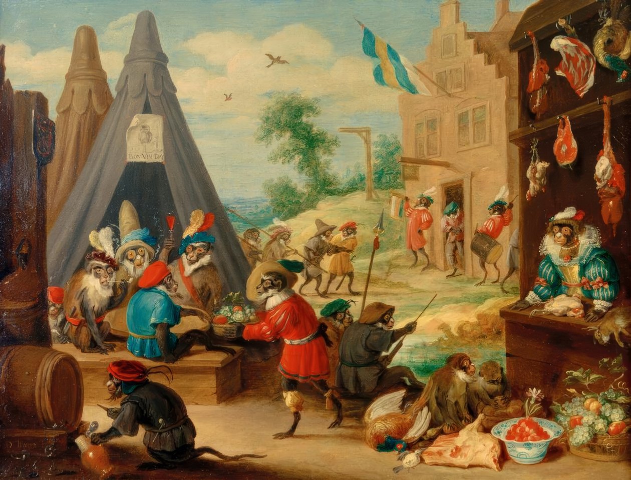 Affenfest von David Teniers the Younger