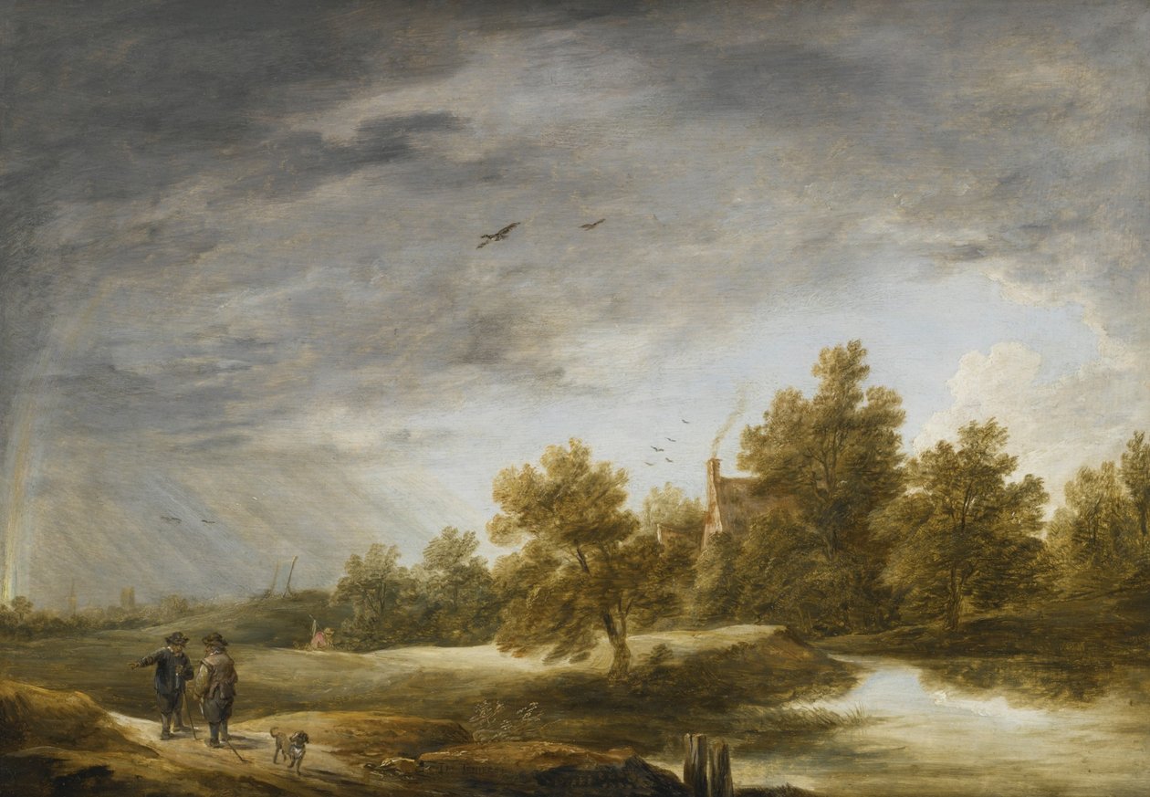Flusslandschaft mit Regenbogen von David Teniers the Younger