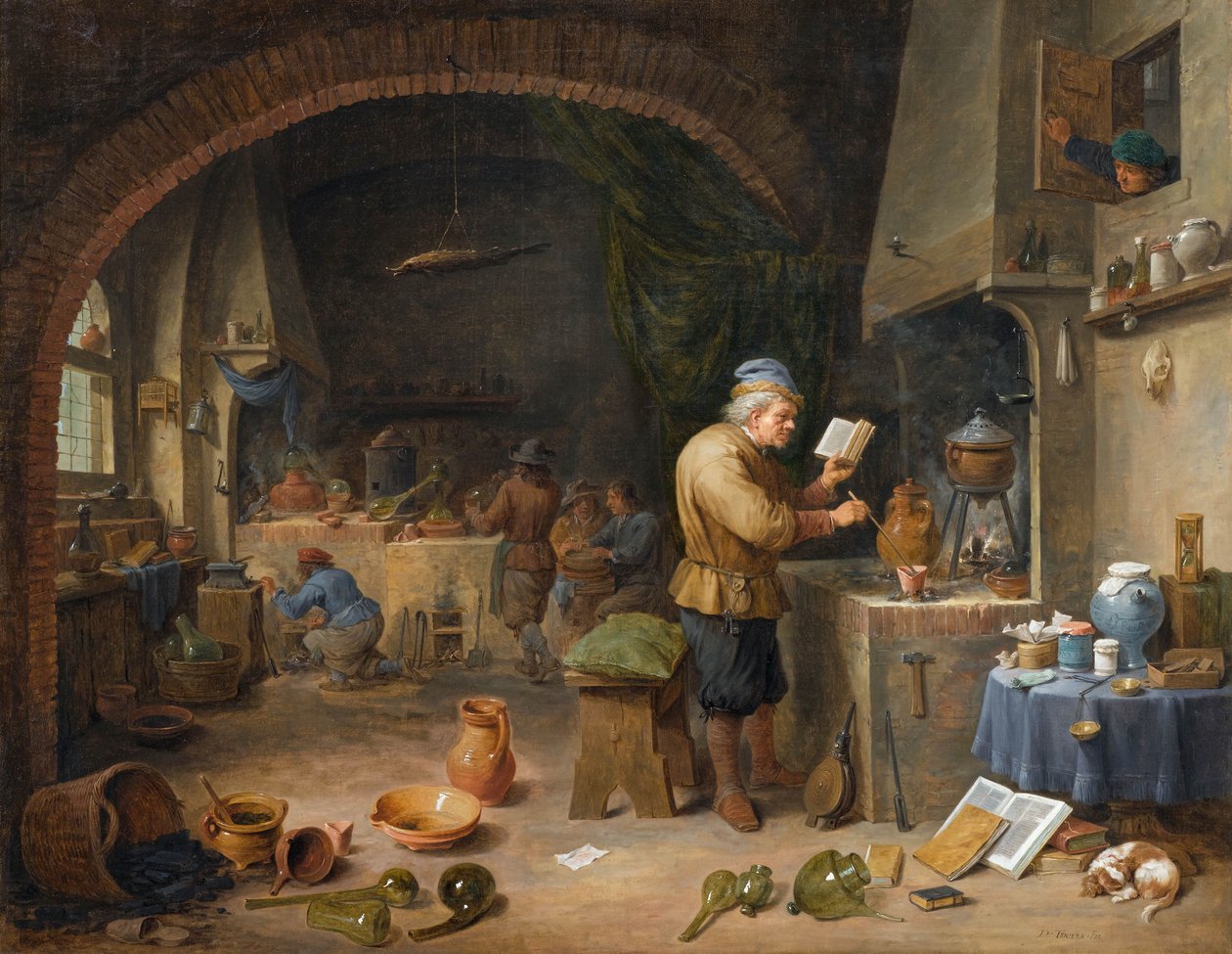 Der Alchemist von David Teniers the Younger