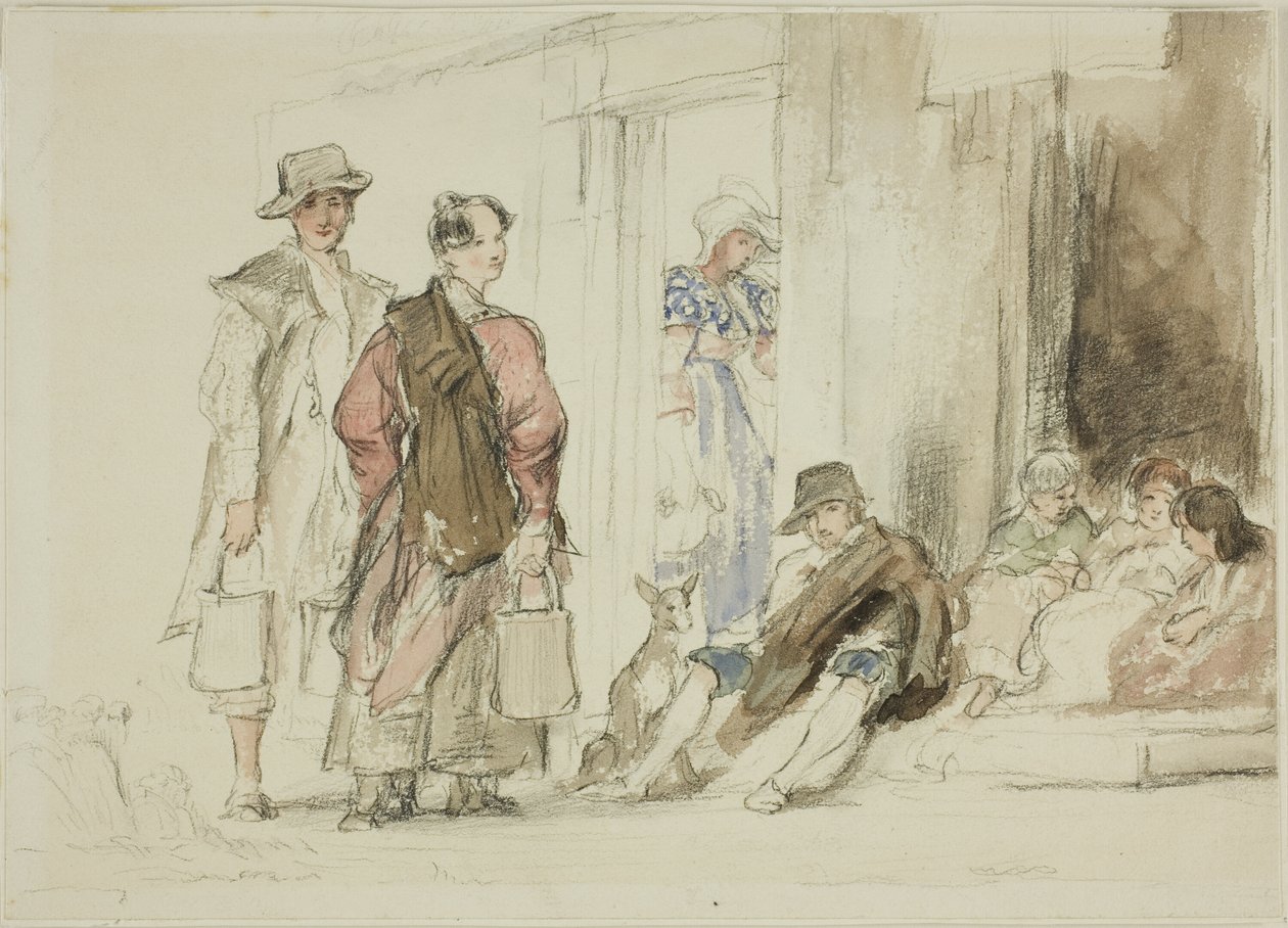Figuren nahe der Tür von David Wilkie