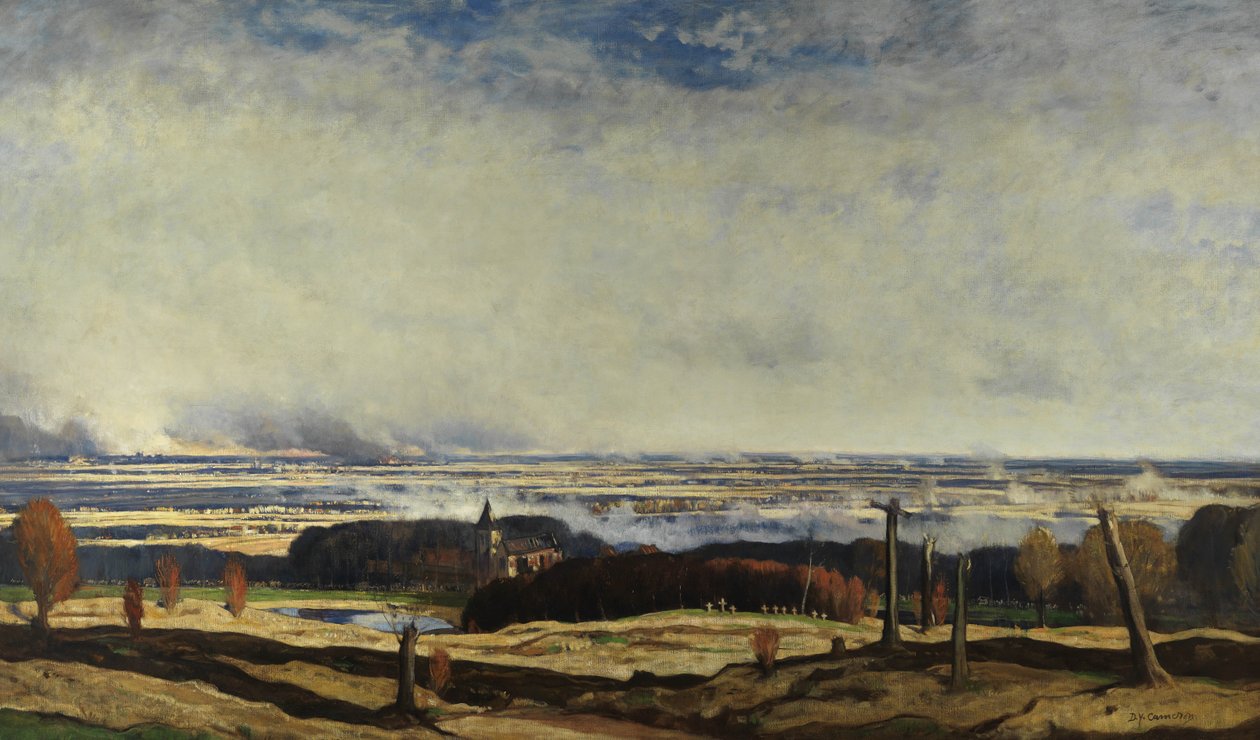 Flandern von Kemmel, 1919-20 von David Young Cameron