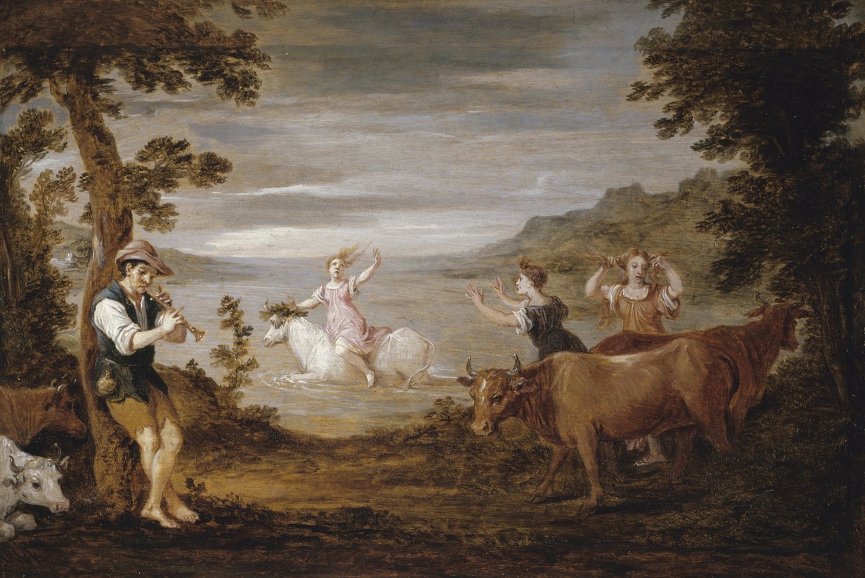 Die Entführung der Europa, 1654-56 von David Teniers the Younger