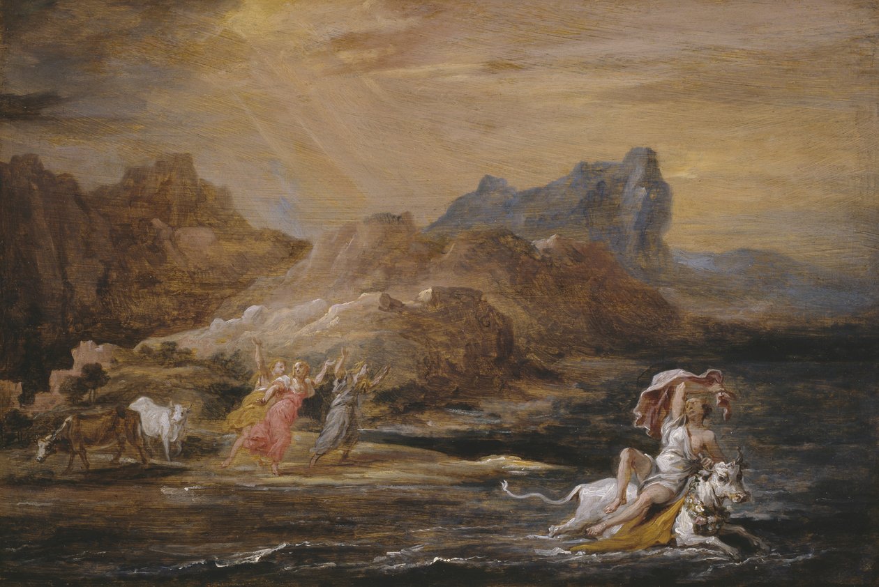 Die Entführung der Europa, 1654-56 von David Teniers the Younger