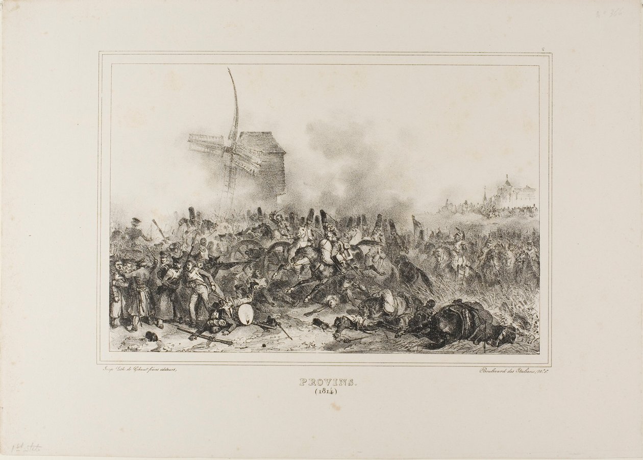 Provins 1814 von Denis Auguste Marie Raffet