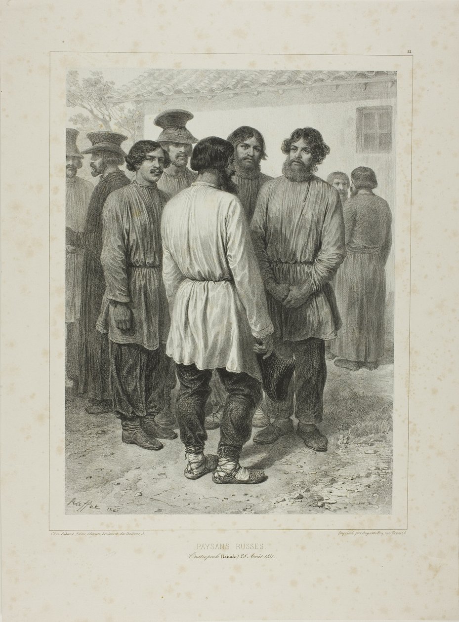 Russische Bauern von Denis Auguste Marie Raffet