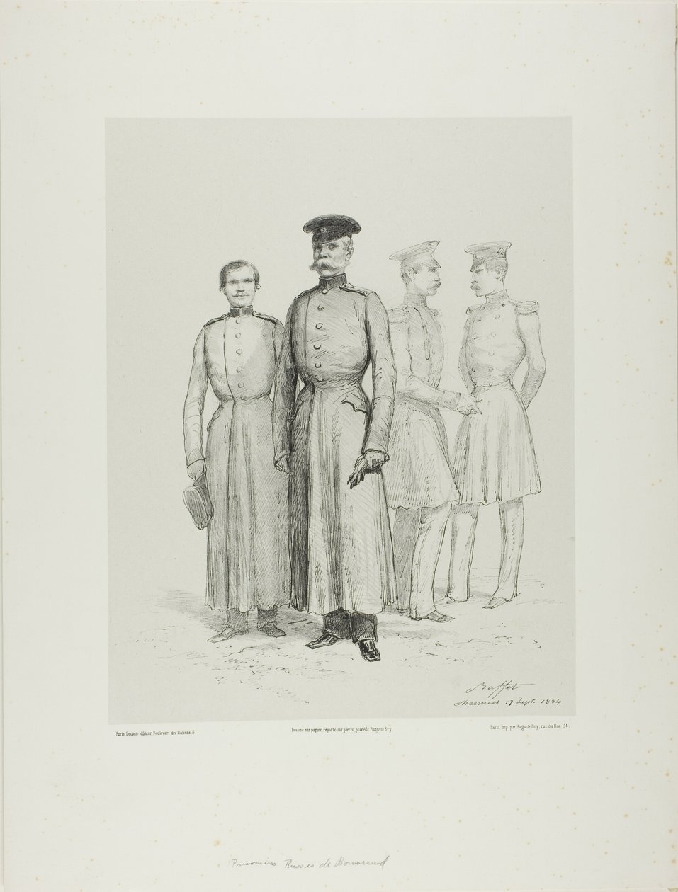 Russische Gefangene von Bomarsud von Denis Auguste Marie Raffet