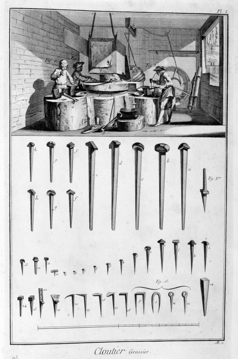 Nagelschmied, 1751-1777 von Denis Diderot