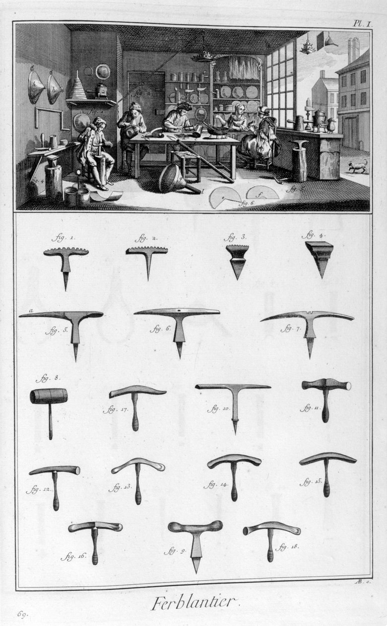 Blechschmied, 1751-1777 von Denis Diderot