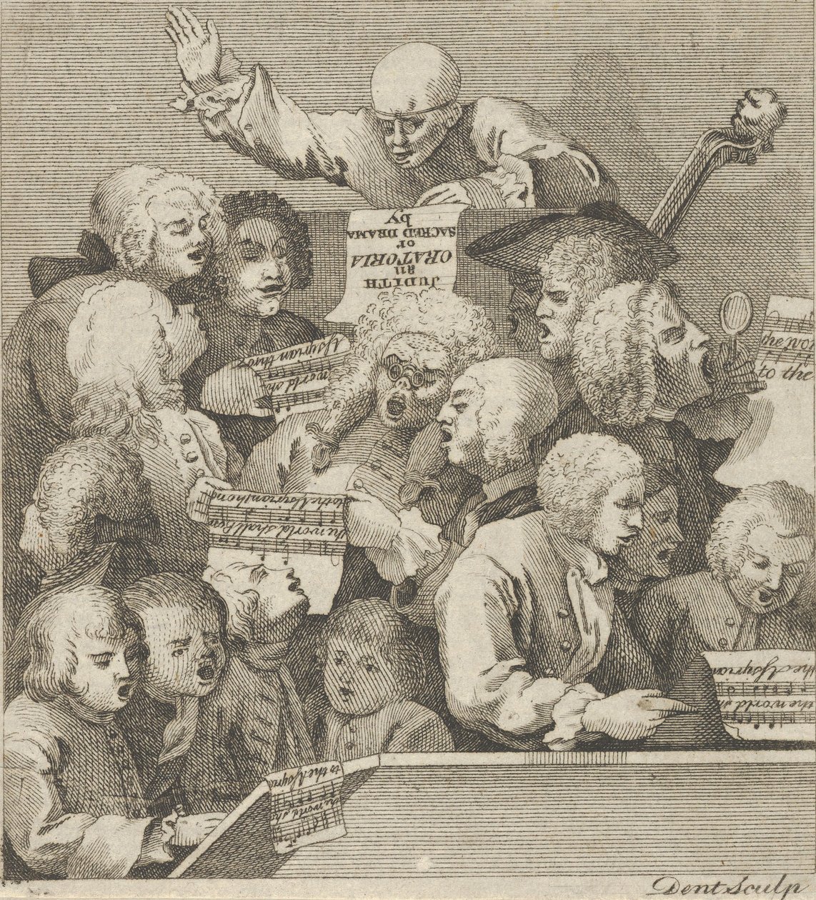 Ein Chor von Sängern, ca. 1800 von Dent