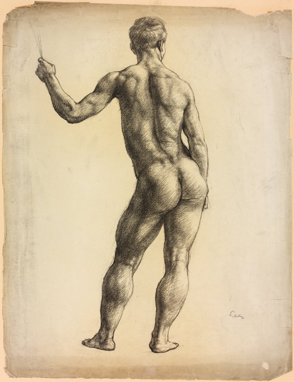 Studie einer männlichen Figur von Derwent Lees