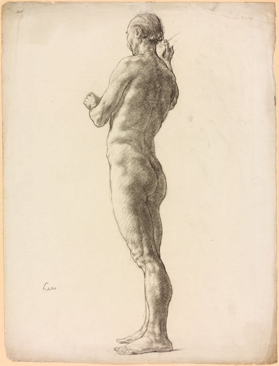 Studie einer männlichen Figur von Derwent Lees