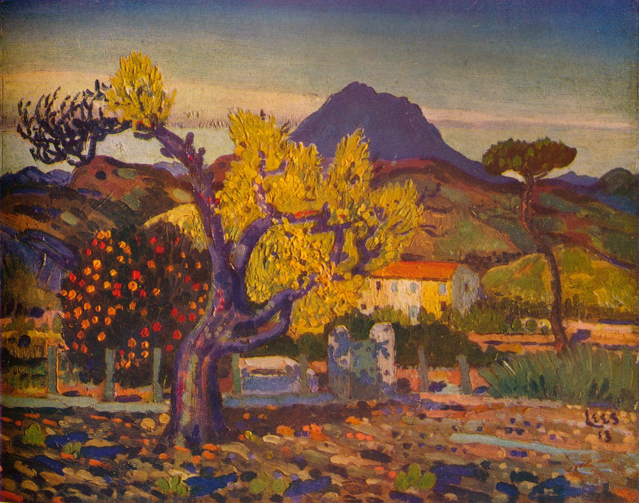 Blühender Birnbaum, 1913-1932 von Derwent Lees