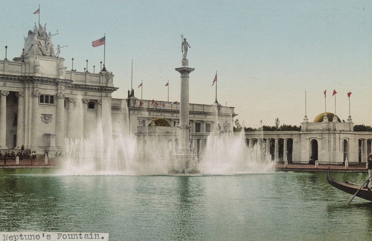 Neptunbrunnen, Trans-Mississippi Ausstellung, 1898 von Detroit Photographic Co.