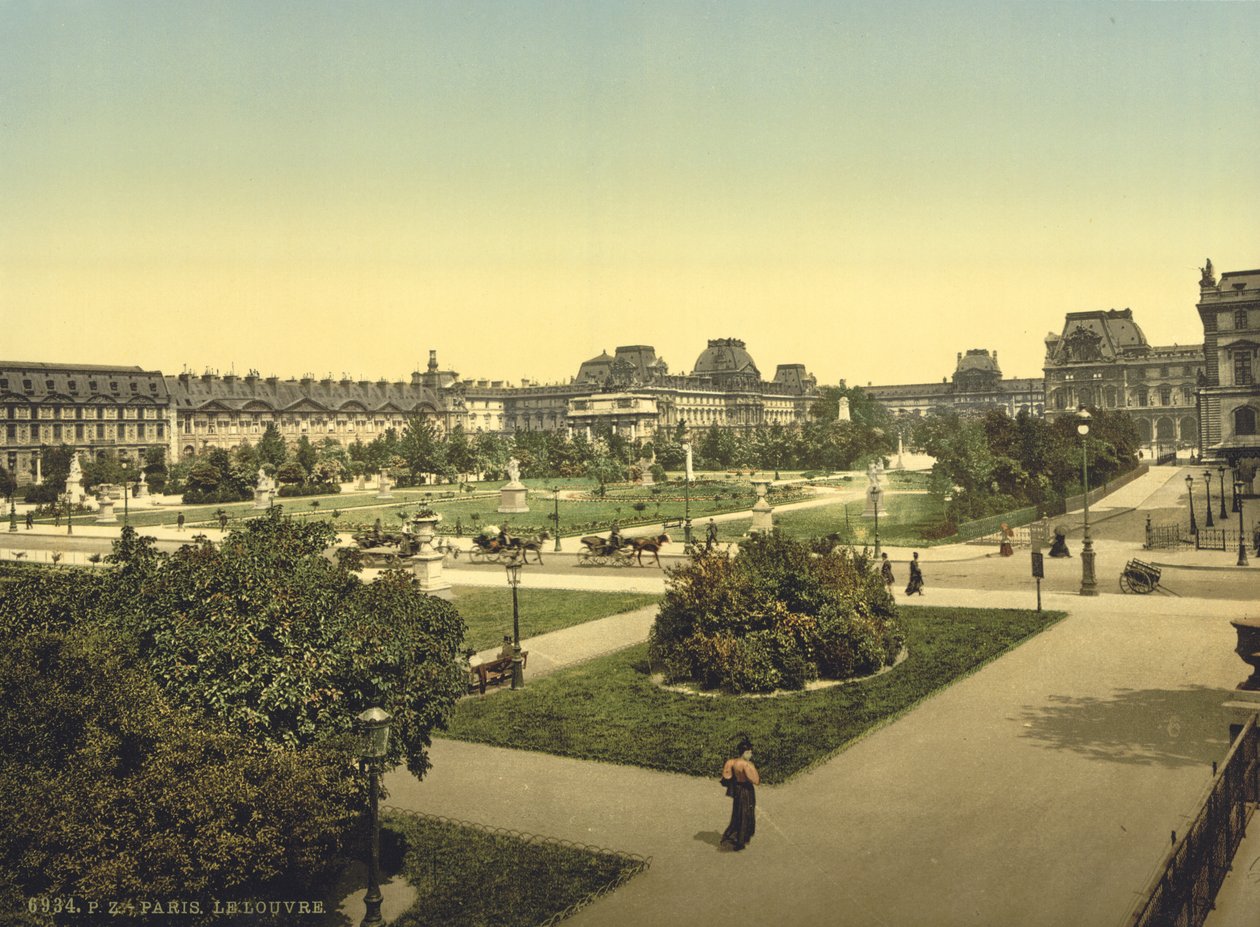 Der Louvre, Paris, ca. 1890-1900 von Detroit Publishing Co.