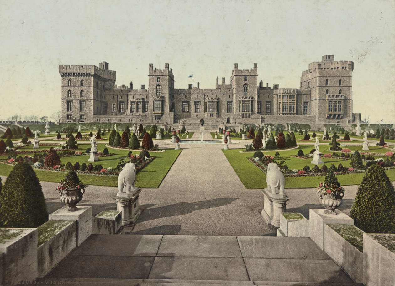 Ostterrasse von Windsor Castle, ca. 1900 von Detroit Publishing Co.