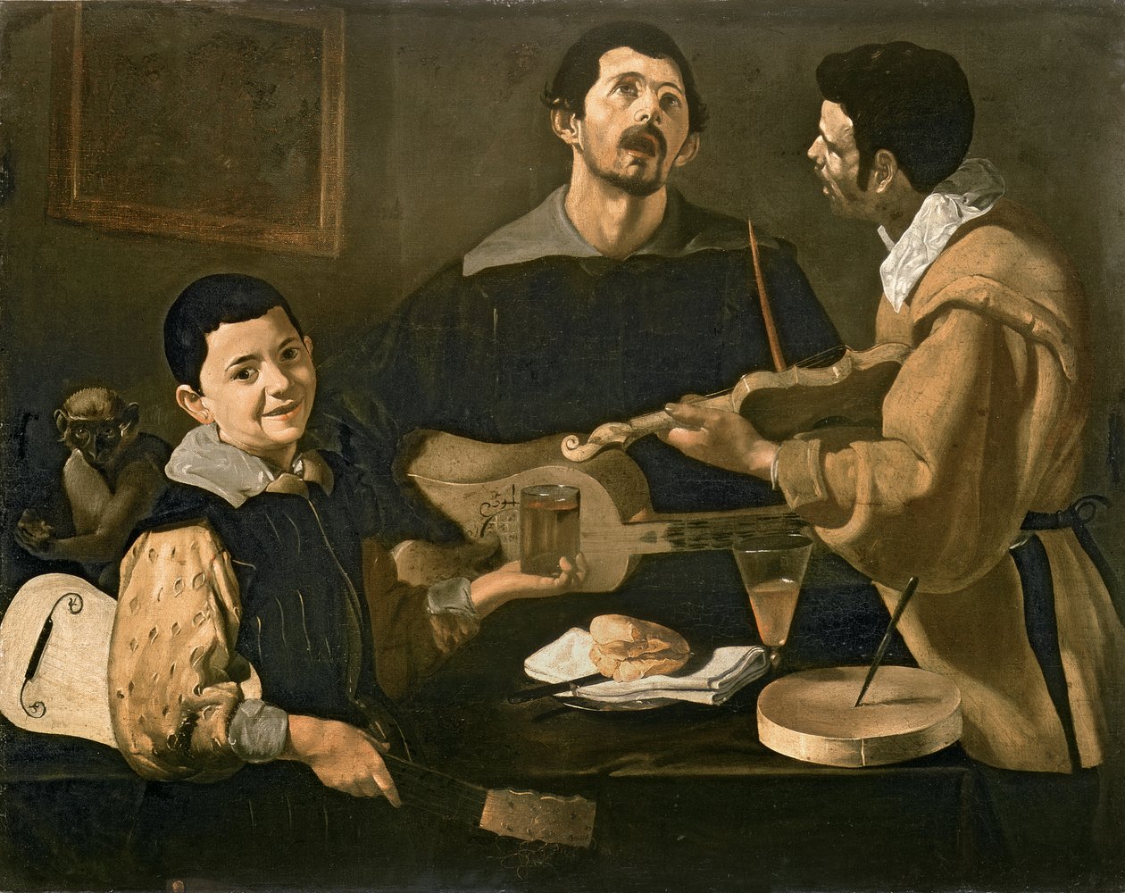 Drei Musiker, 1618 von Diego Velázquez